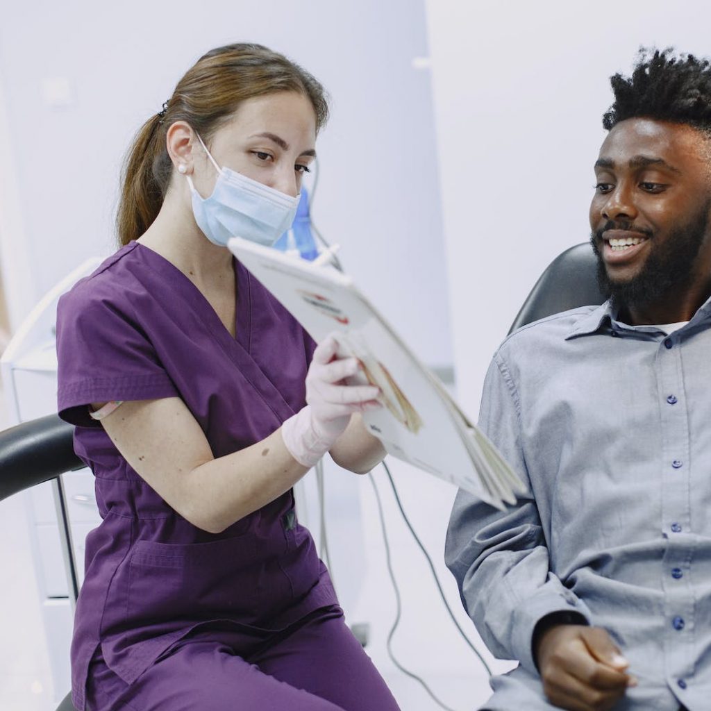 Man Having Dental Checkup